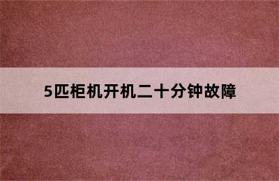 5匹柜机开机二十分钟故障