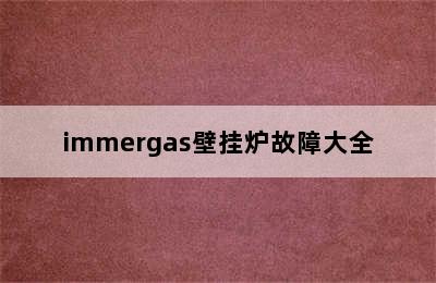 immergas壁挂炉故障大全