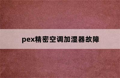 pex精密空调加湿器故障