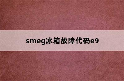 smeg冰箱故障代码e9