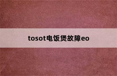 tosot电饭煲故障eo