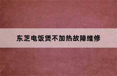 东芝电饭煲不加热故障维修