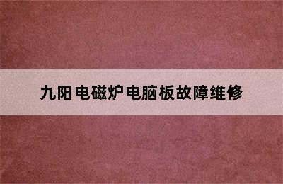 九阳电磁炉电脑板故障维修