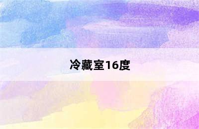 冷藏室16度