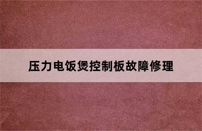 压力电饭煲控制板故障修理