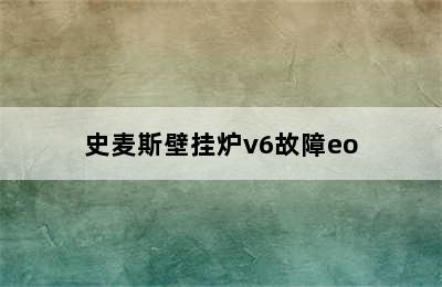 史麦斯壁挂炉v6故障eo