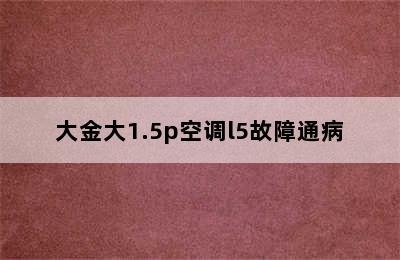 大金大1.5p空调l5故障通病