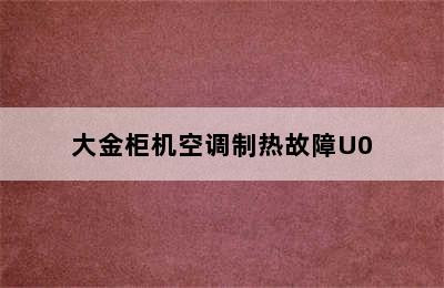 大金柜机空调制热故障U0