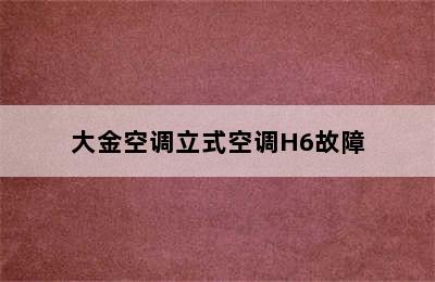 大金空调立式空调H6故障