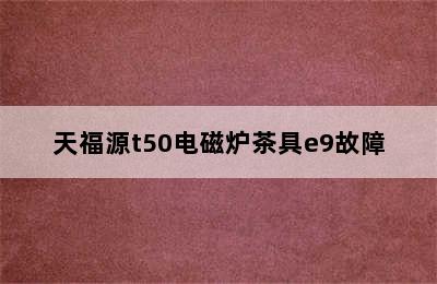 天福源t50电磁炉茶具e9故障