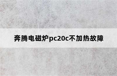 奔腾电磁炉pc20c不加热故障