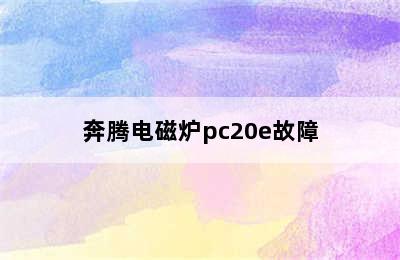 奔腾电磁炉pc20e故障