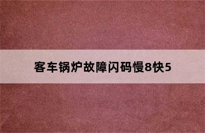 客车锅炉故障闪码慢8快5