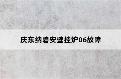 庆东纳碧安壁挂炉06故障