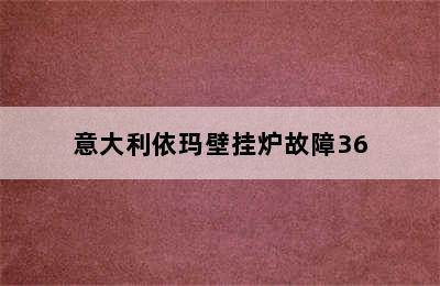 意大利依玛壁挂炉故障36