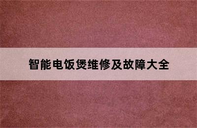 智能电饭煲维修及故障大全