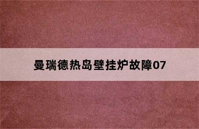 曼瑞德热岛壁挂炉故障07