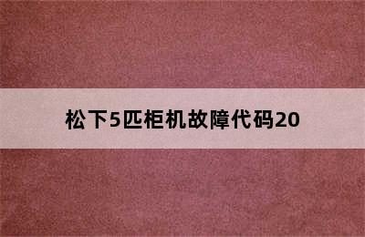 松下5匹柜机故障代码20