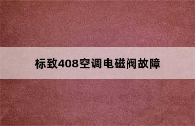 标致408空调电磁阀故障