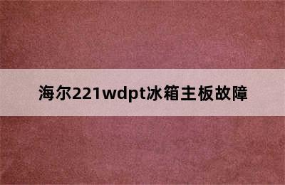 海尔221wdpt冰箱主板故障