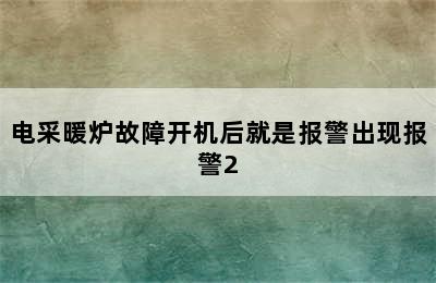 电采暖炉故障开机后就是报警出现报警2