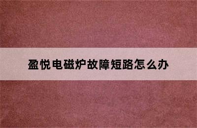 盈悦电磁炉故障短路怎么办