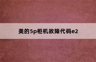 美的5p柜机故障代码e2