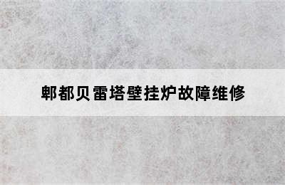 郫都贝雷塔壁挂炉故障维修