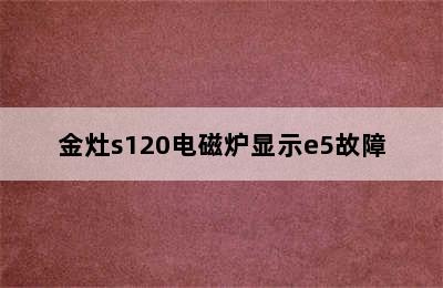 金灶s120电磁炉显示e5故障