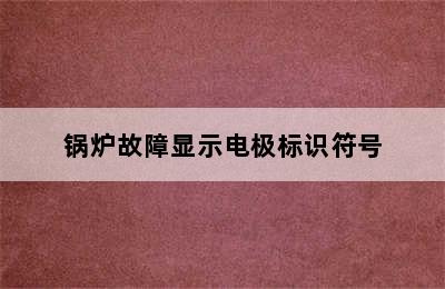 锅炉故障显示电极标识符号