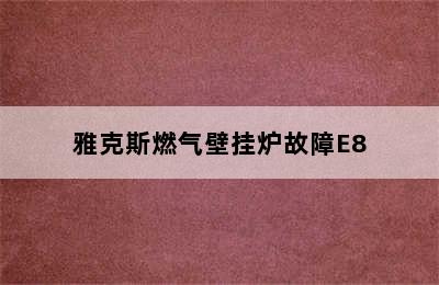 雅克斯燃气壁挂炉故障E8